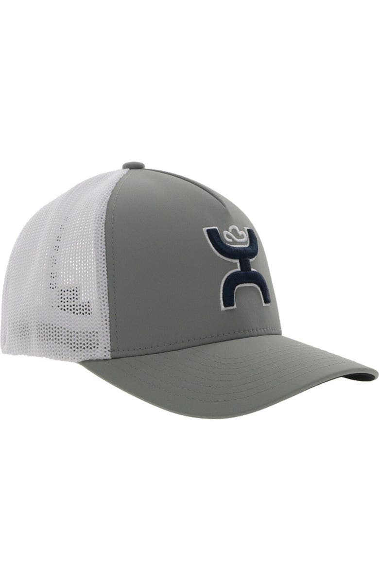 HOOEY Men's HOOey Gray/White Dallas Cowboys Trucker Flex Hat, Alternate, color, 