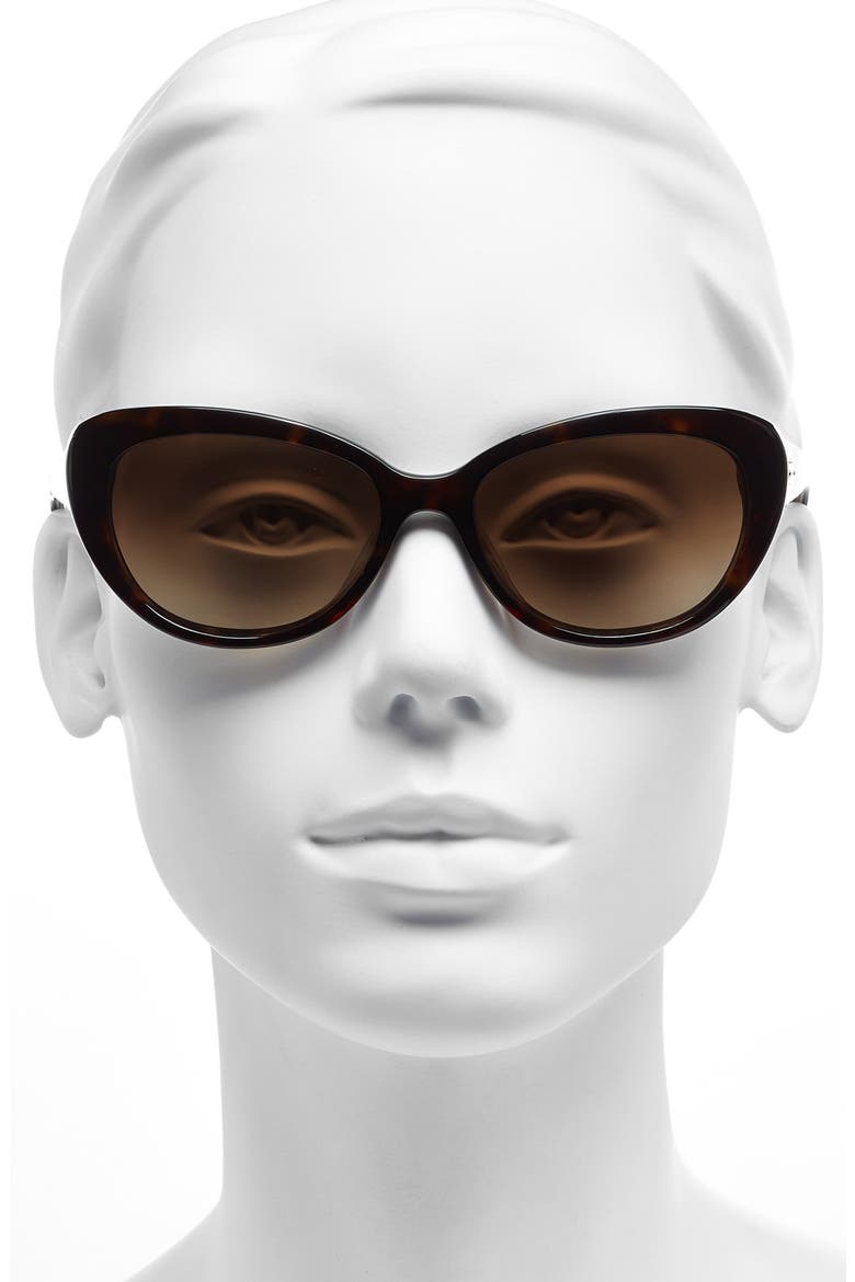 'inga' cat eye sunglasses, Alternate, color, TORTOISE/ BROWN GRADIENT