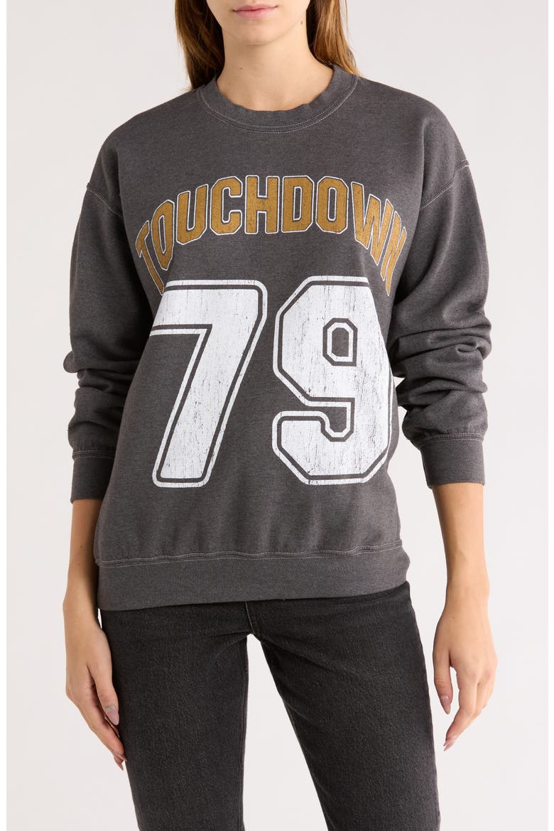 Touchdown Sweatshirt, Main, color, WASHED BLACK
