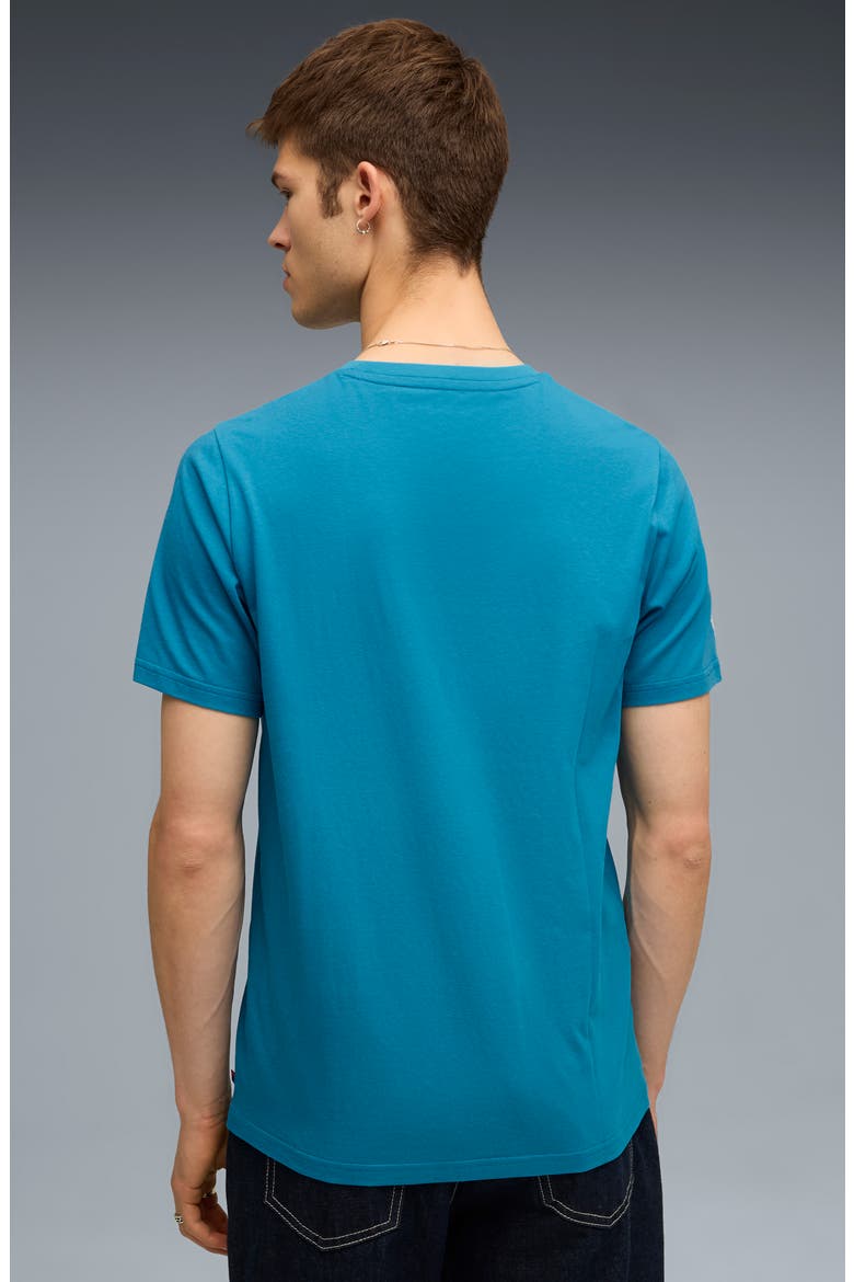 BMW M Motorsport Essential Logo Graphic T-Shirt, Alternate, color, TROPICAL BLUE