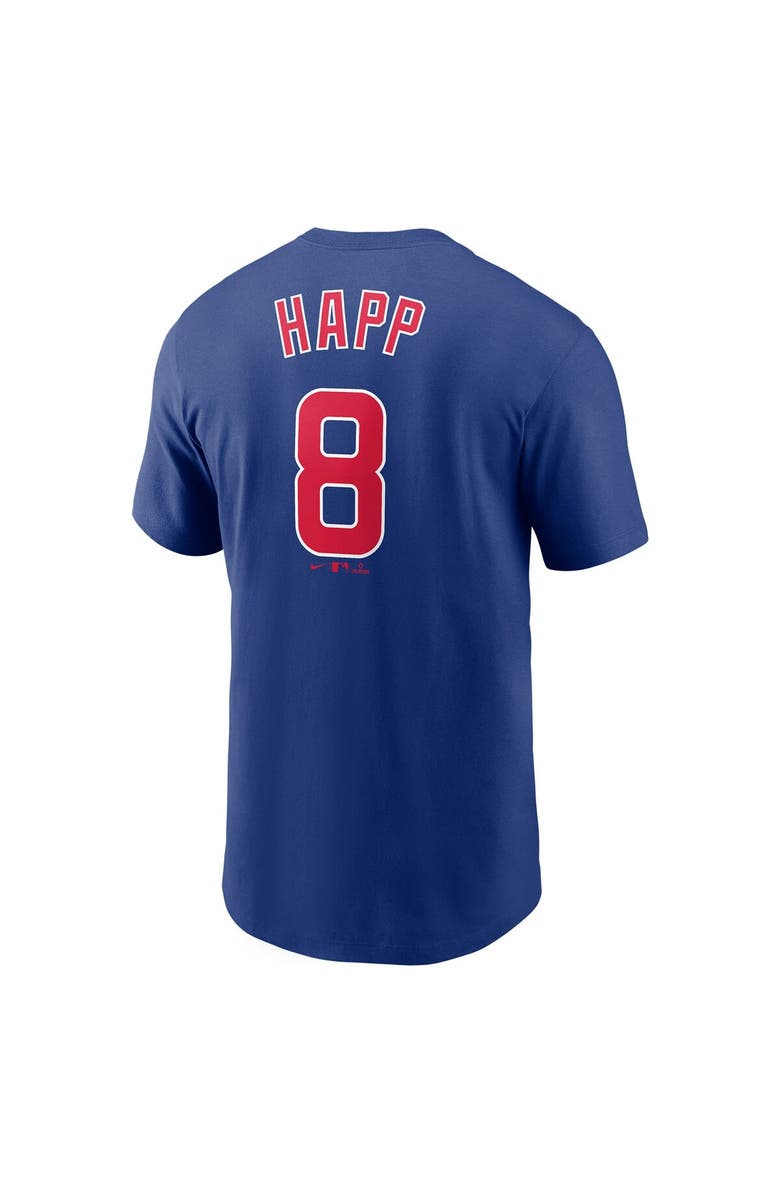 Nike Men's Nike Ian Happ Royal Chicago Cubs Player Name & Number T-Shirt, Alternate, color,