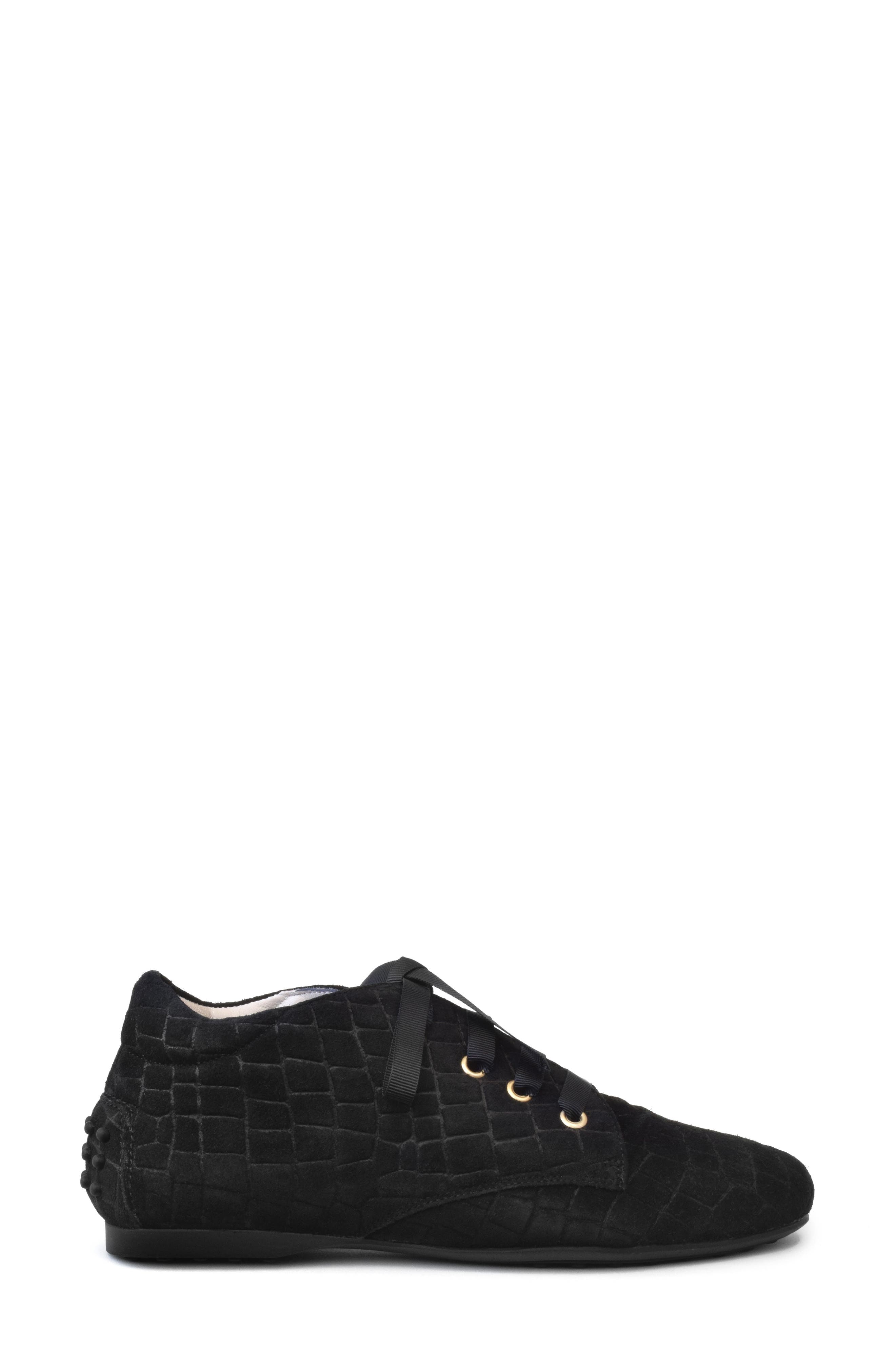 Delfino Flat, Alternate, color, BLACK CRISS LEATHER