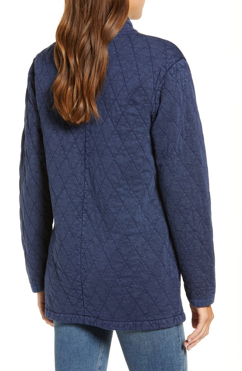 Lucky Brand Quilted Long Jacket, Alternate, color,