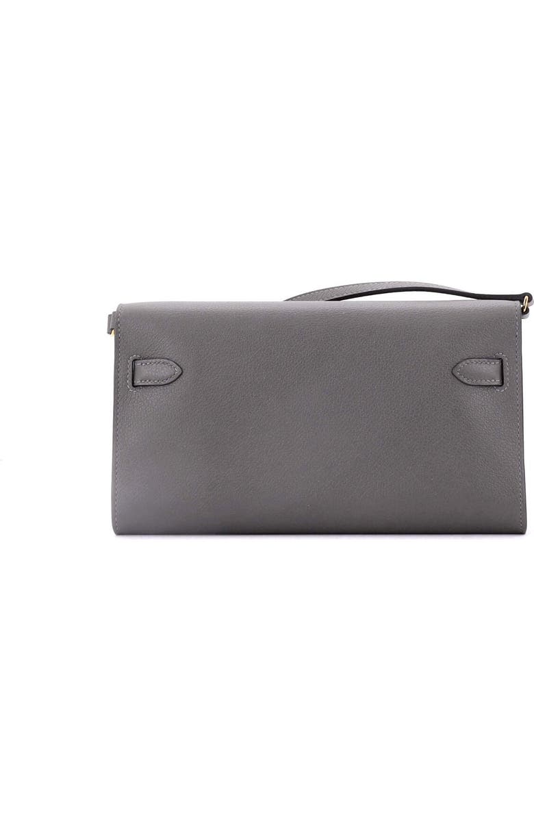 Pre-Owned Hermes Kelly To Go Wallet Evercolor, Alternate, color, Gris Meyer