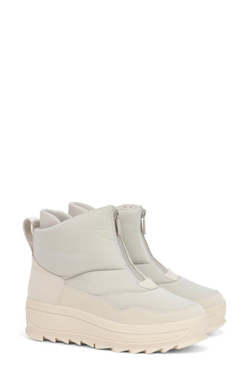 Pajar Gala Front Zip Waterproof Platform Ankle Bootie In Gray