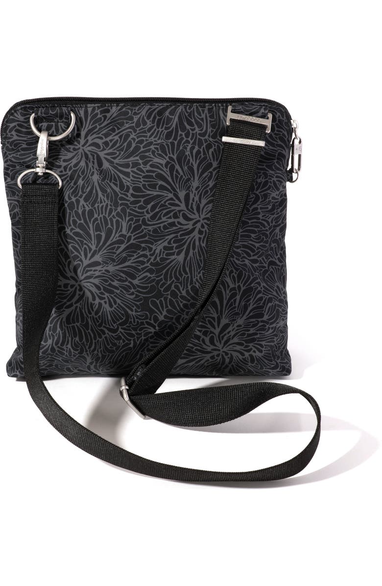 BAGGALLINI Securtex Anti-Theft Large Crossbody Bag, Alternate, color, Midnight Blossom Print