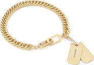 AllSaints Dog Tag Chain Bracelet