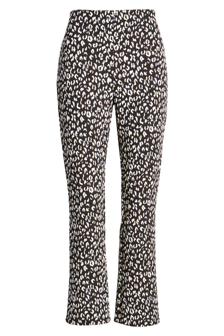 Knit Slim Pants, Alternate, color, BLACK SKETCHED ANIMAL