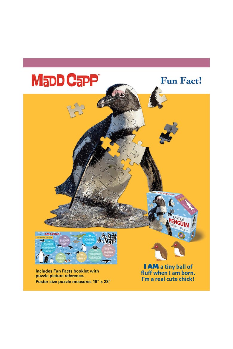 I Am Lil Penguin 48 Piece Arctic Animal Shaped Jigsaw Puzzle, Alternate, color, Multicolored