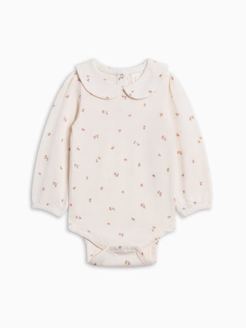 Organic Peggy Peter Pan Collared Bodysuit