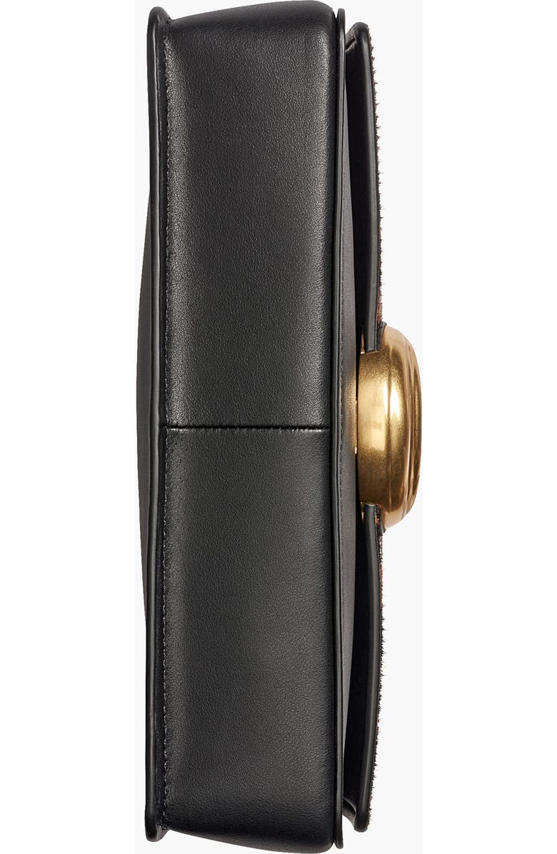 Donna Karan New York Valley Stream Leopard Shoulder, Alternate, color, Black/Leopard