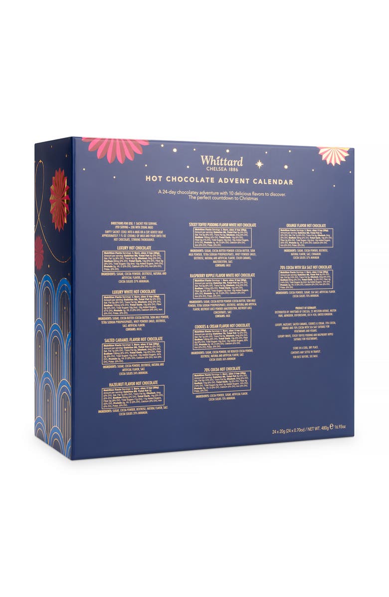 Whittard of Chelsea Hot Chocolate Advent Calendar, Alternate, color, NO COLOR