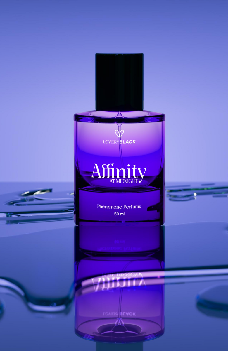 Lovery Affinity At Midnight Pheromone Perfume, Alternate, color, Clear / Dark Purple