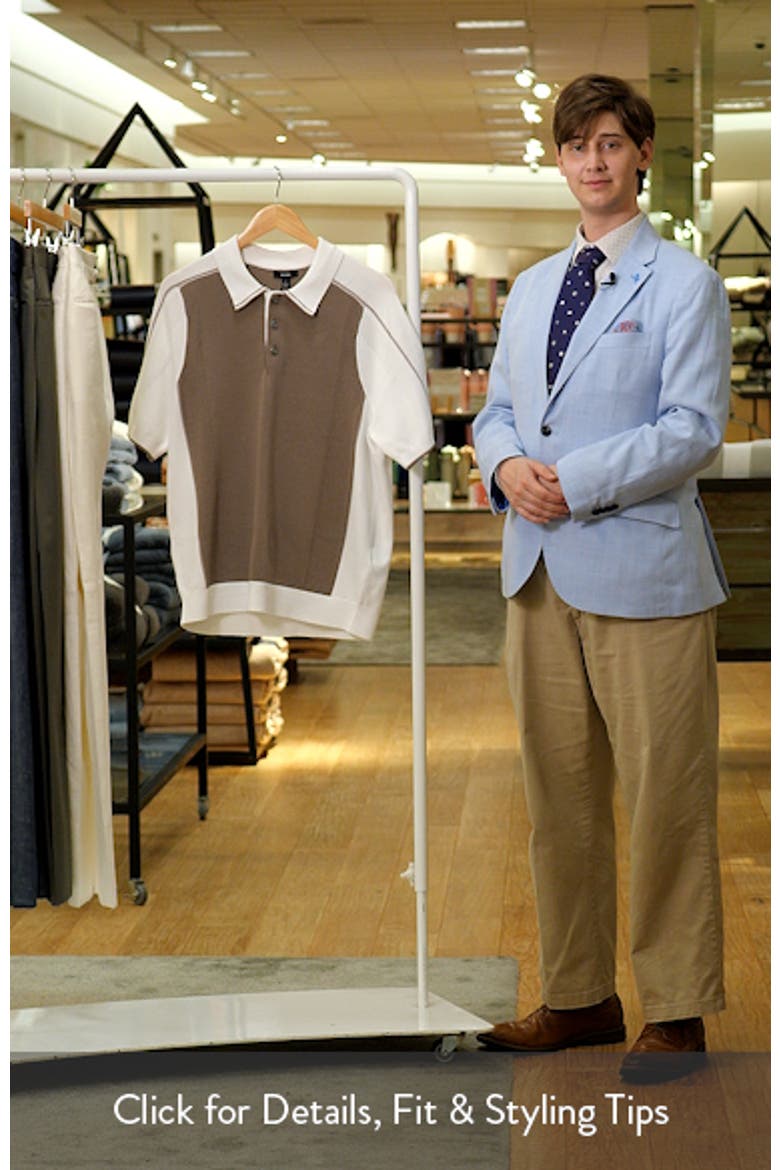 Claremont Colorblock Pointelle Trim Polo video