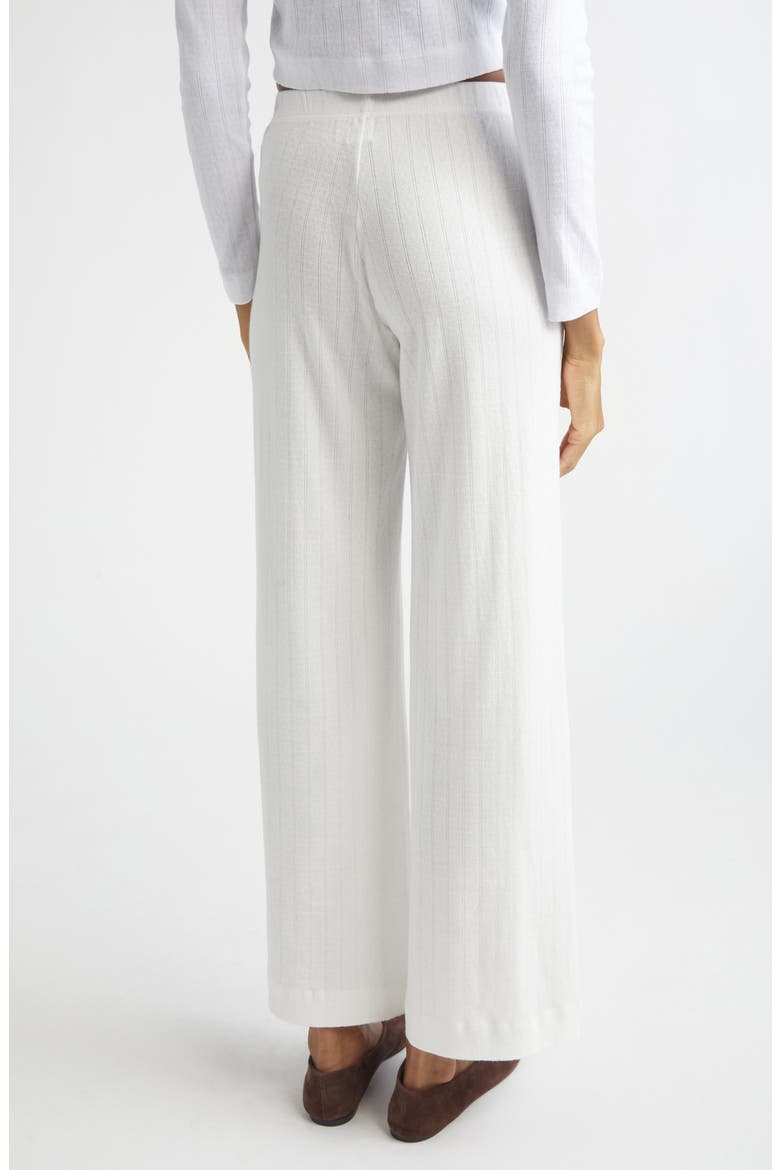 Cotton Pointelle Boxer Pants, Alternate, color, WHITE