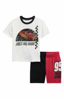 Happy Threads Kids' 'Cars' Graphic T-Shirt & Shorts Set