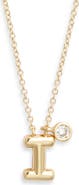 Chelsea28 Goldtone Initial Pendant Necklace