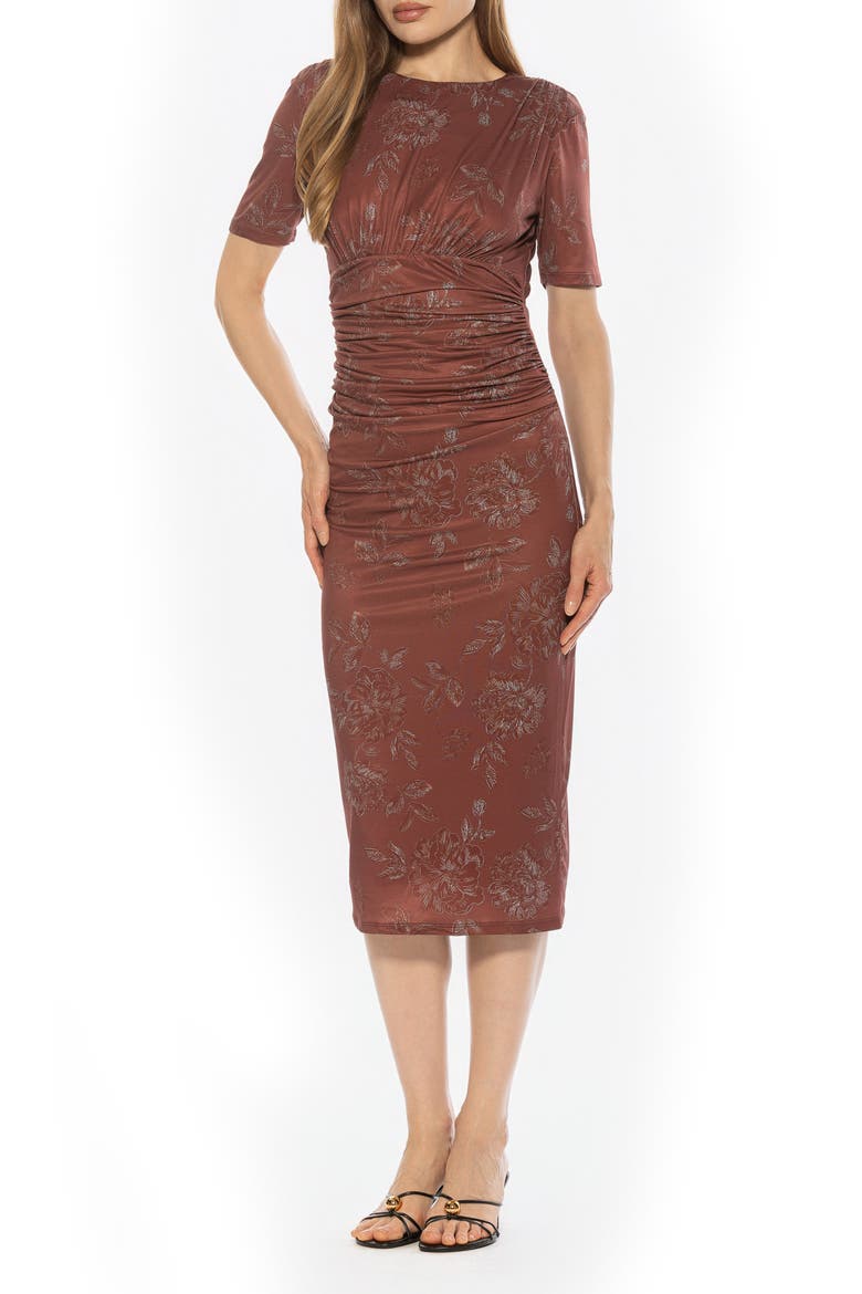 Keaton Sheath Dress, Main, color, RED FLORAL