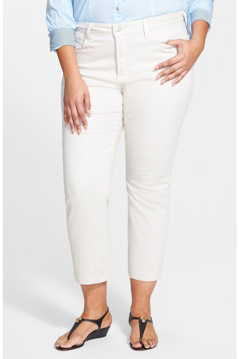 'Audrey' Stretch Twill Ankle Straight Leg Pants, Main, color, CLAY