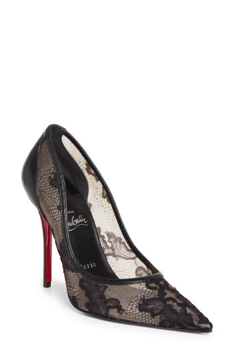 Miss Z Pointy Toe Lace Pump
