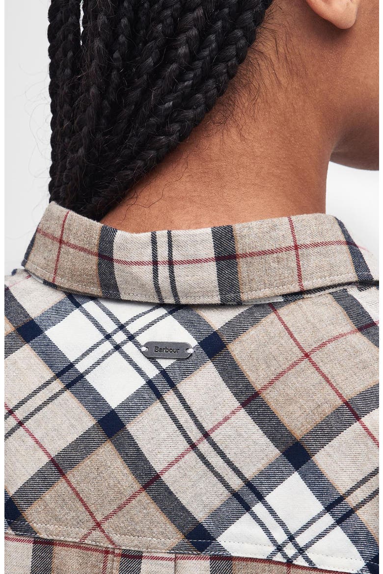 Elishaw Tartan Relaxed Fit Cotton Button-Up Shirt, Alternate, color, HESSIAN TARTAN BROWN