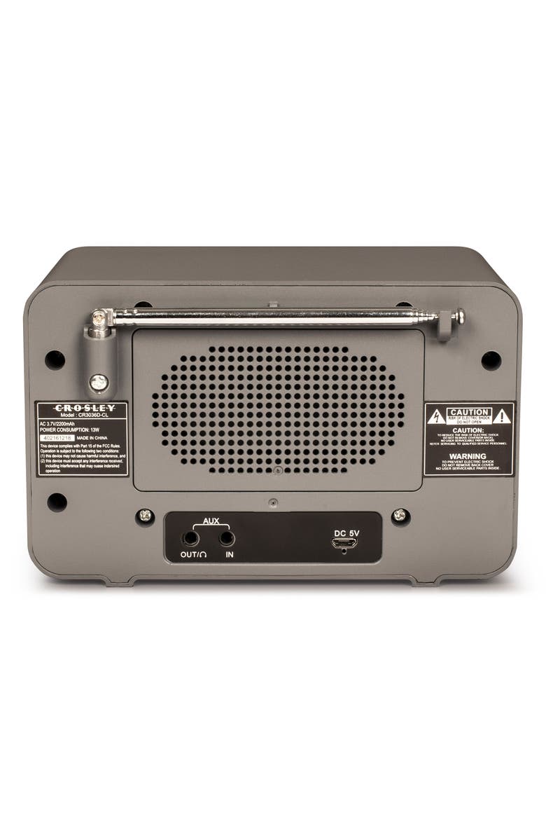 Crosley Radio Tribute Bluetooth<sup>®</sup> Radio, Alternate, color, Charcoal