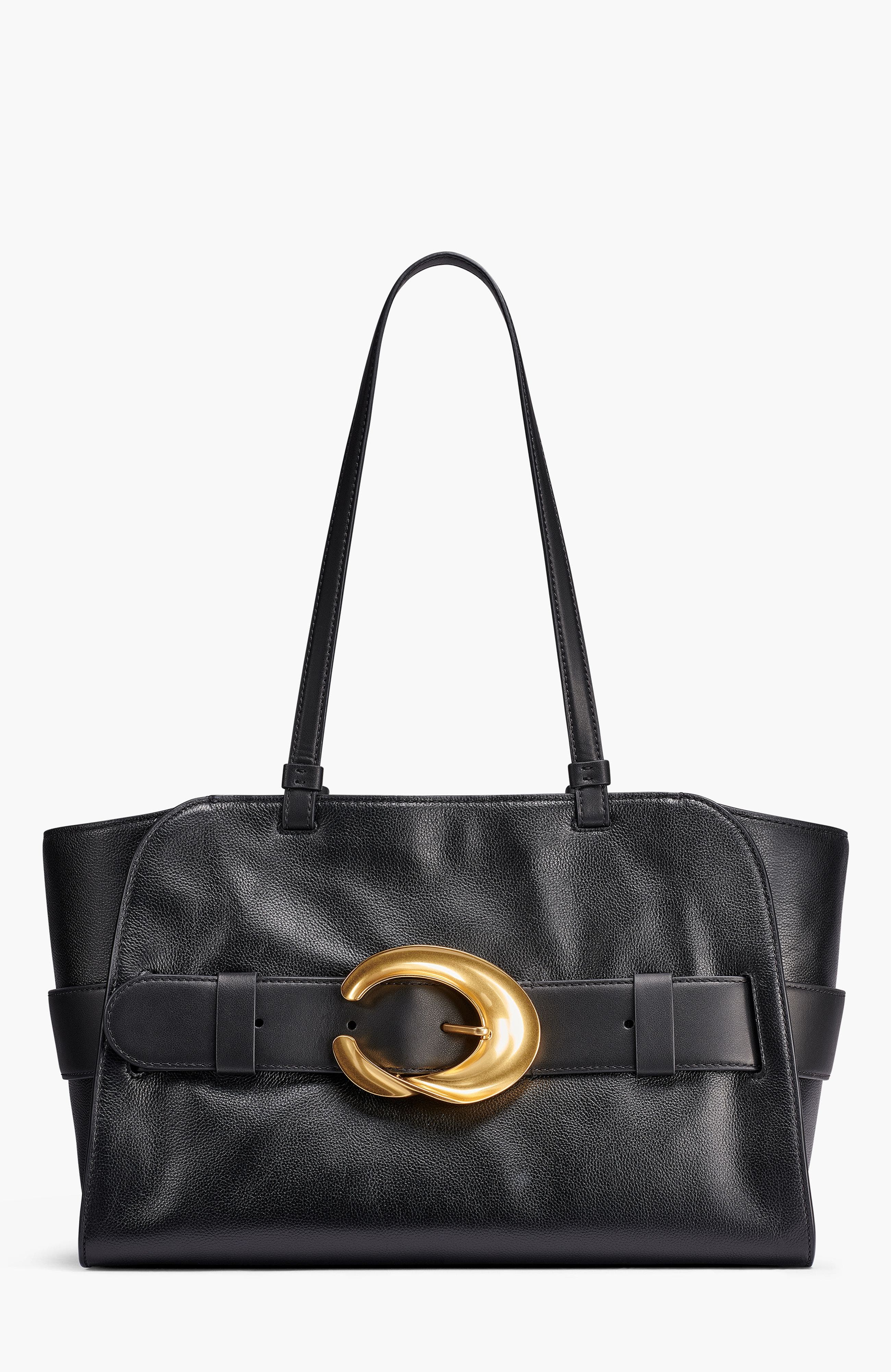 Large Keaton Tote, Main, color, Black/Gold