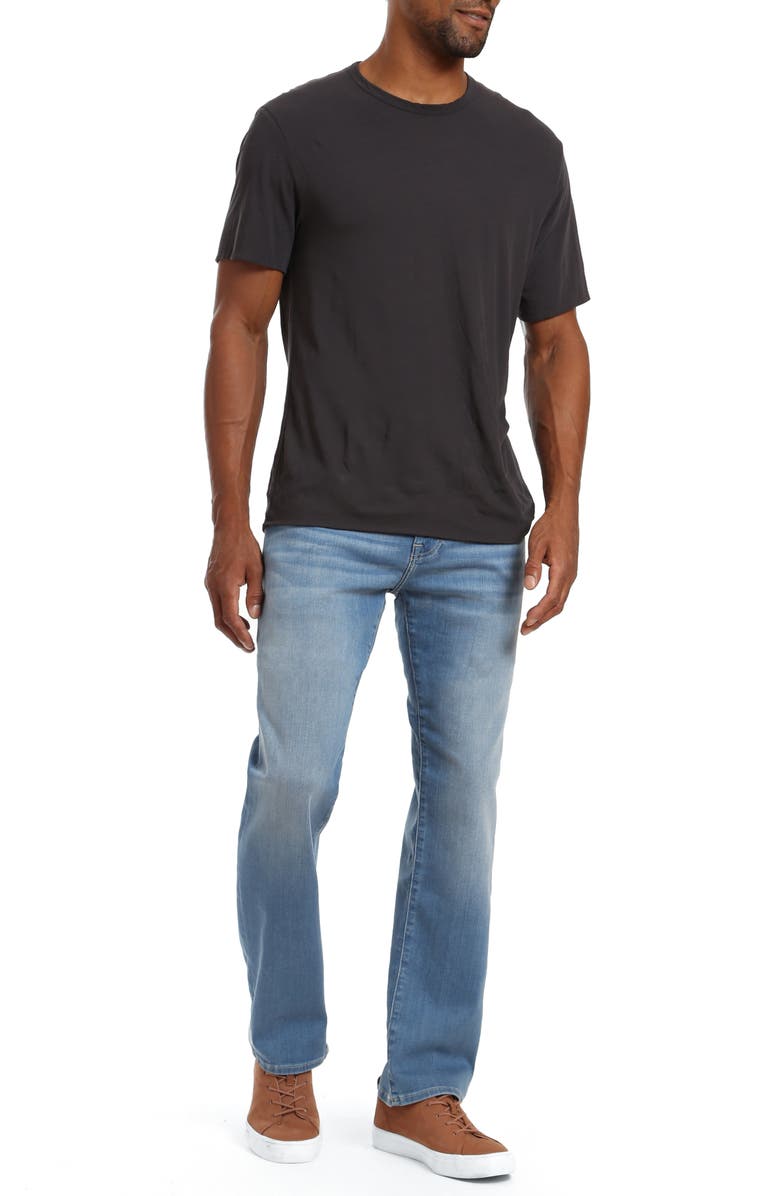 Mavi Jeans Zach Light Used Brushed Miami Straight Leg Jeans, Alternate, color,