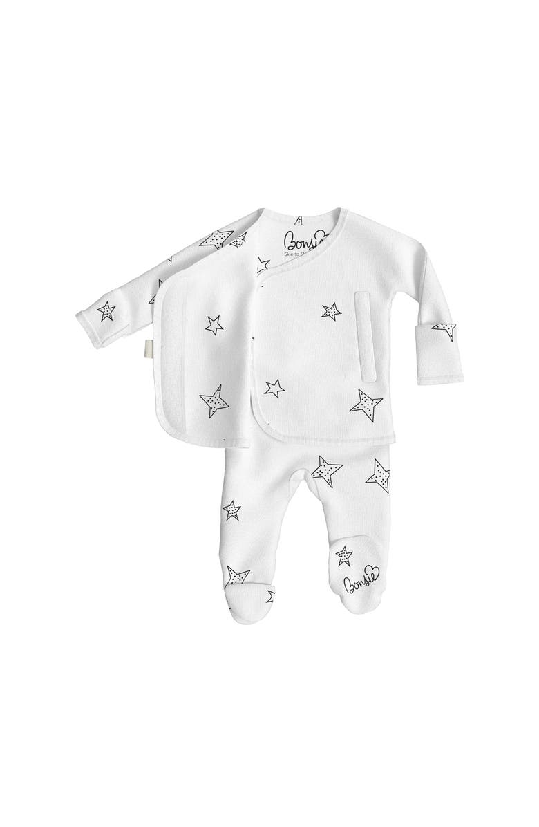 Bonsie Baby Skin to Skin Girl or Boy, Footie, Alternate, color, Stars