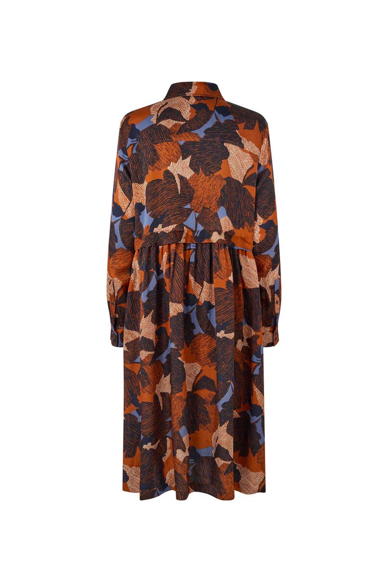 MaNollira Long Sleeve Midi Dress, Alternate, color, Autumnal