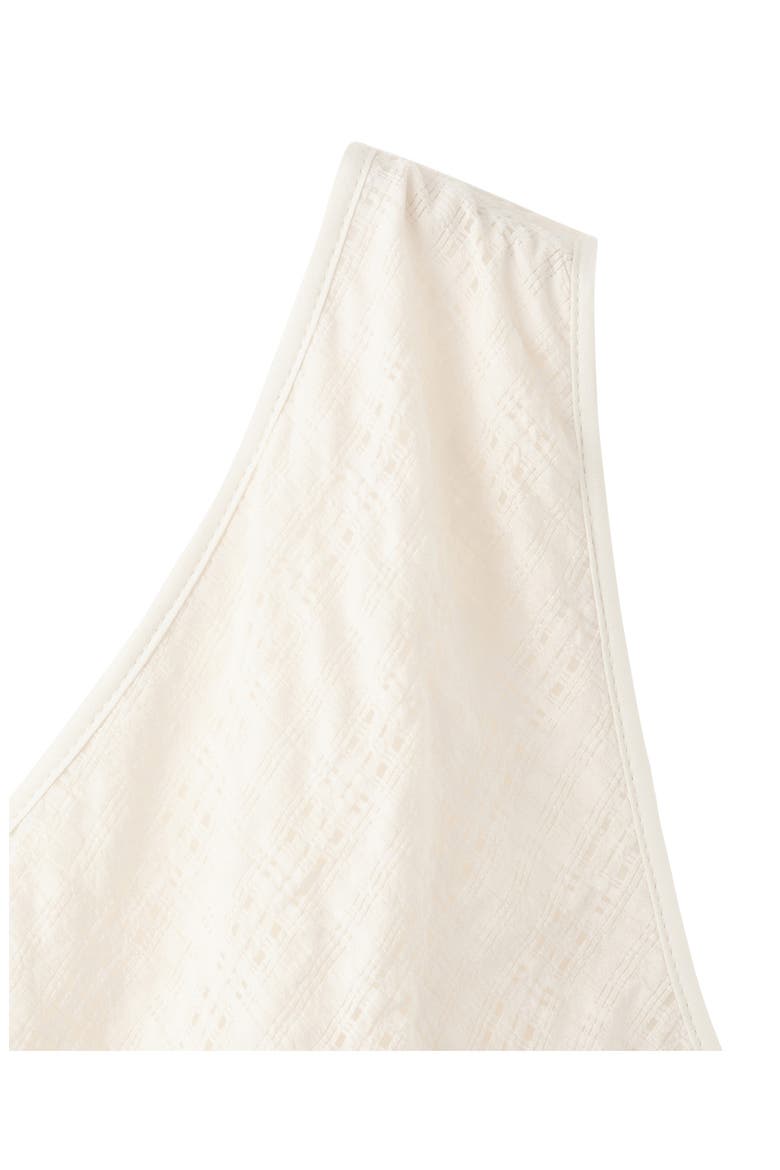 Textured Asymmetrical Dress, Alternate, color, ECRU