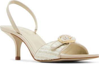 ★Steve Madden★新作★大人気★MATINA IVORY★サンダル Steve Madden Matina Faux Pearl Bead Platform Sandal (Women