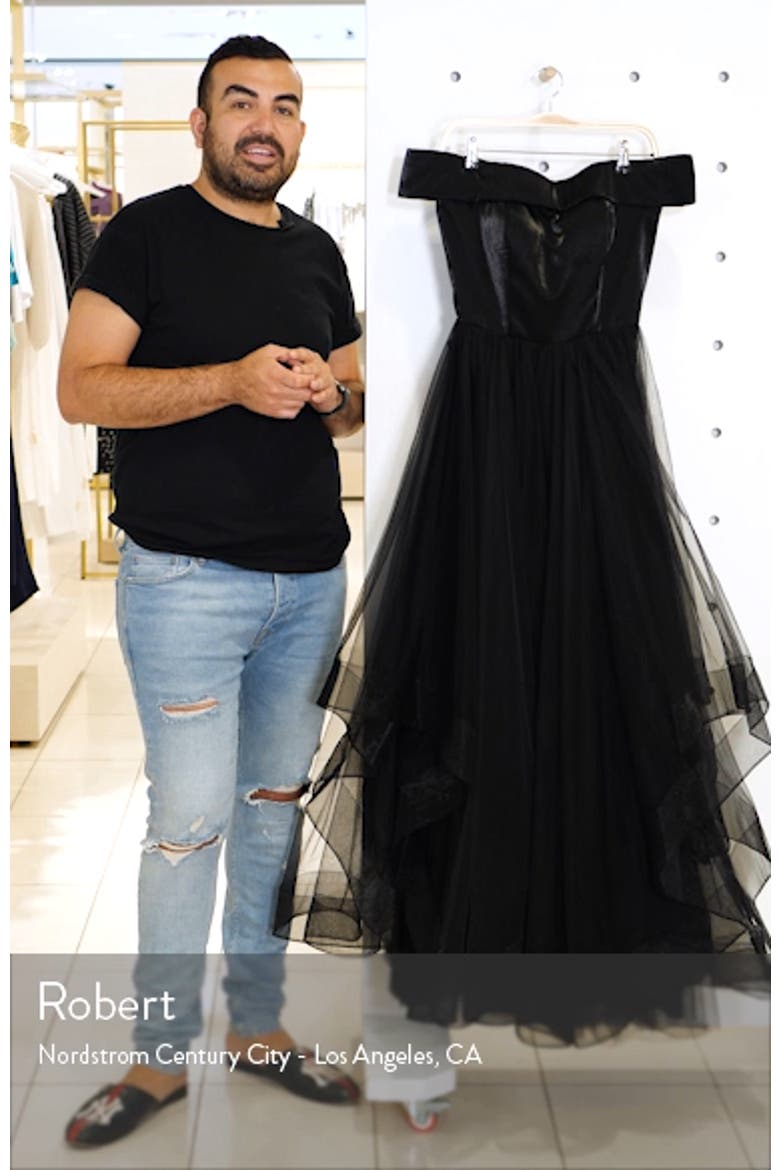 Off the Shoulder Evening Dress video