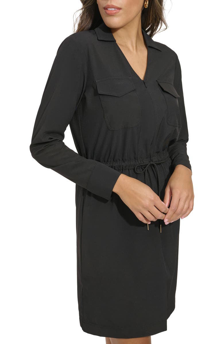 Calvin Klein Comm Long Sleeve Shirtdress, Alternate, color, 