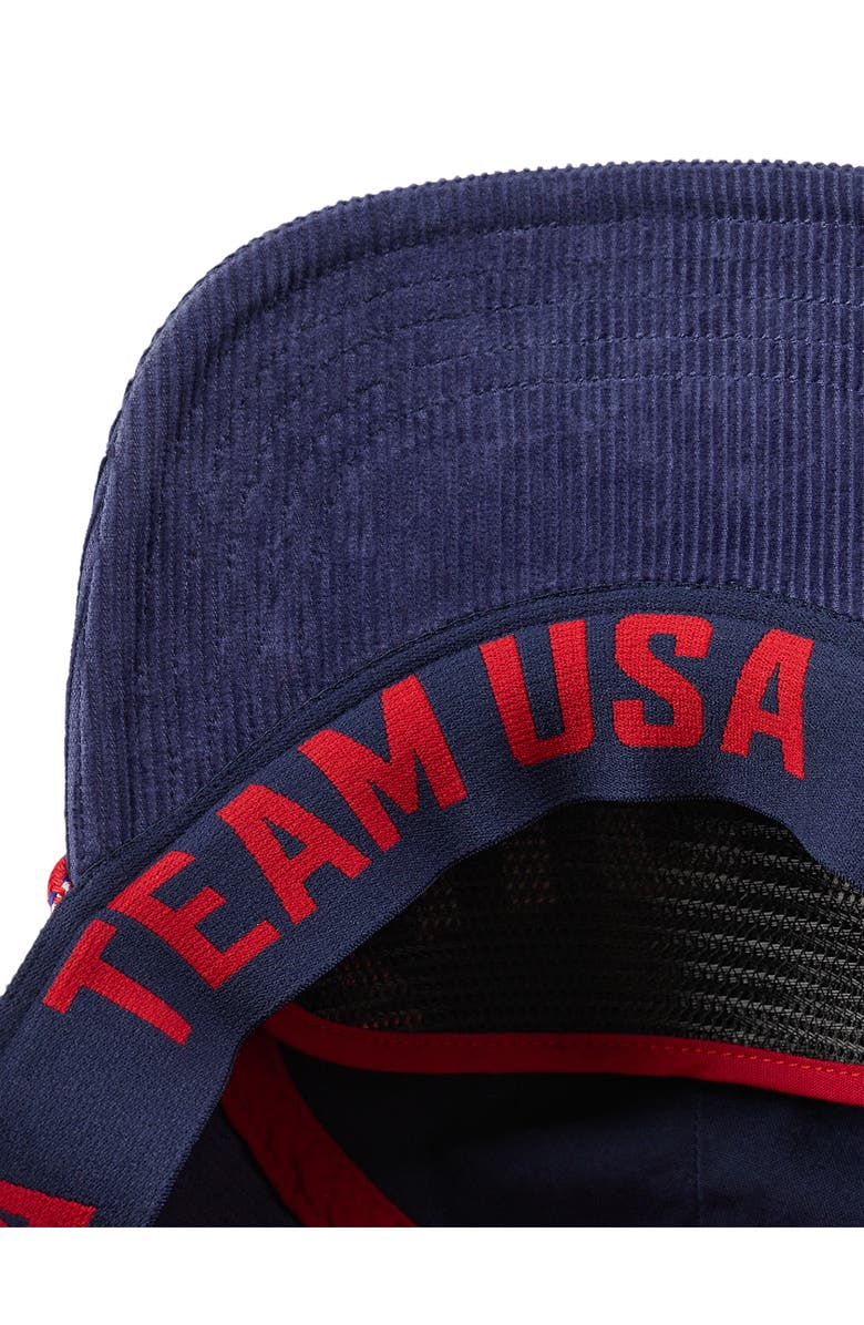 Polo Ralph Lauren Vint Team USA Corduroy Snapack Baseball Cap, Alternate, color, Graphic Navy