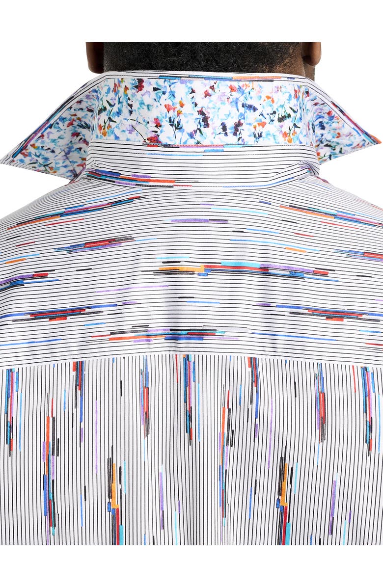 Robert Graham Big & Tall Shipping Lines Sport Shirt, Alternate, color,