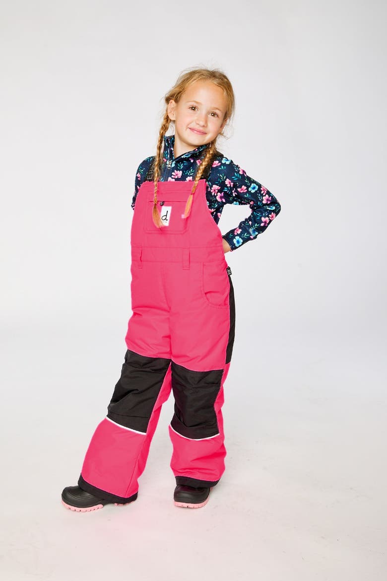Play Adjustable Suspenders Overall Snow Bib, Alternate, color, Bright Pink