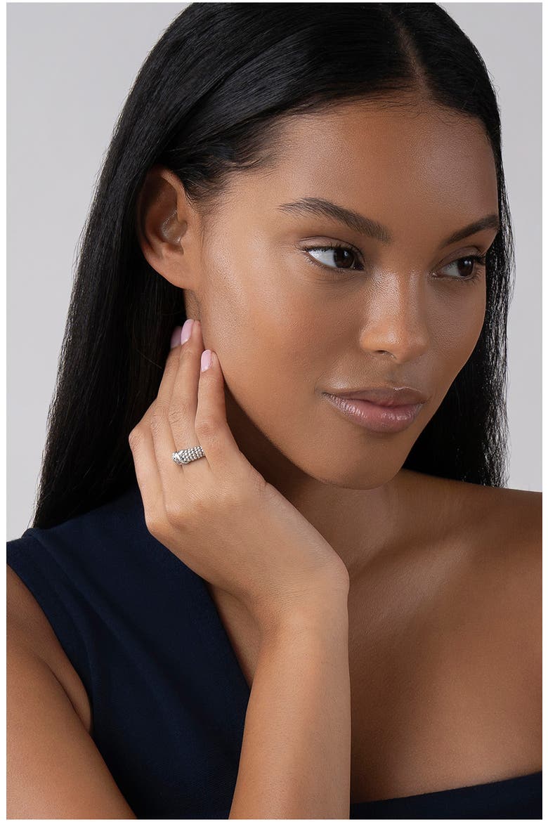 Signature Caviar Ring, Alternate, color, SILVER