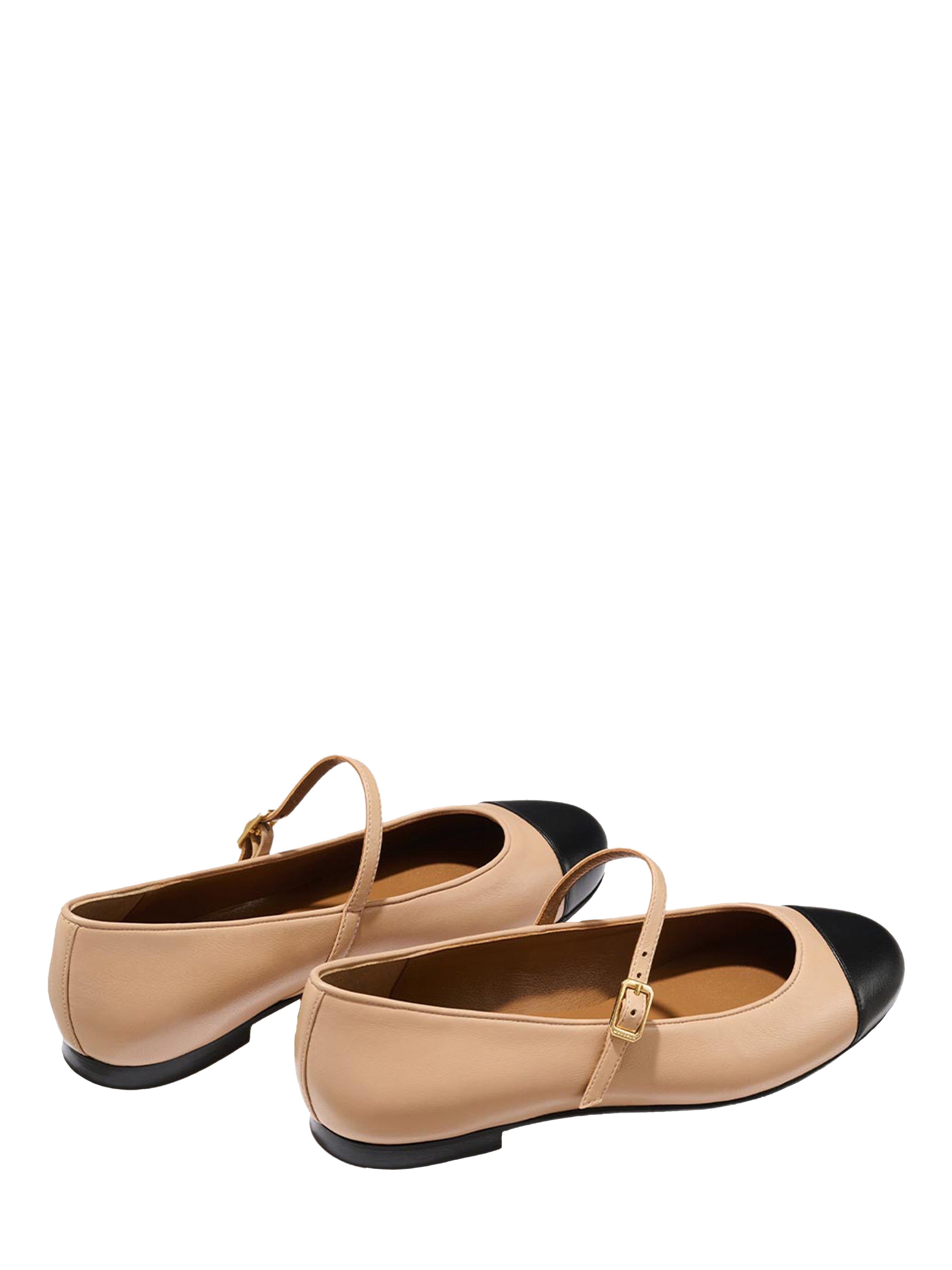 MARGAUX The Cap-Toe Demi Jane, Alternate, color, Dune And Black