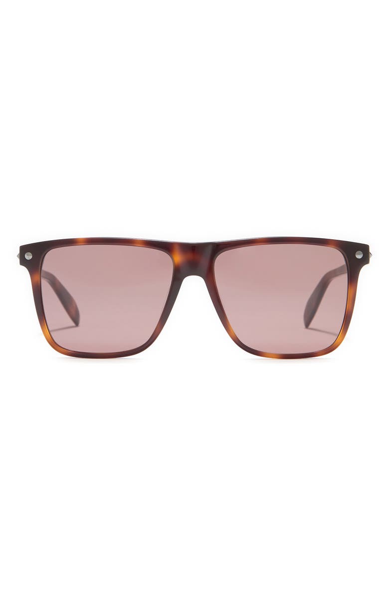 McQueen Alexander McQueen 57mm Square Sunglasses, Main, color,