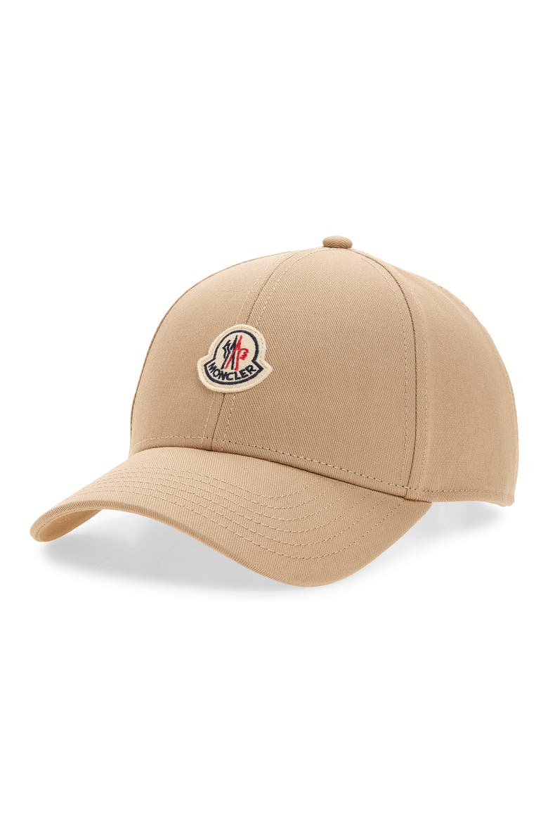 Logo Patch Cotton Gabardine Baseball Cap, Main, color, 222-SESAME