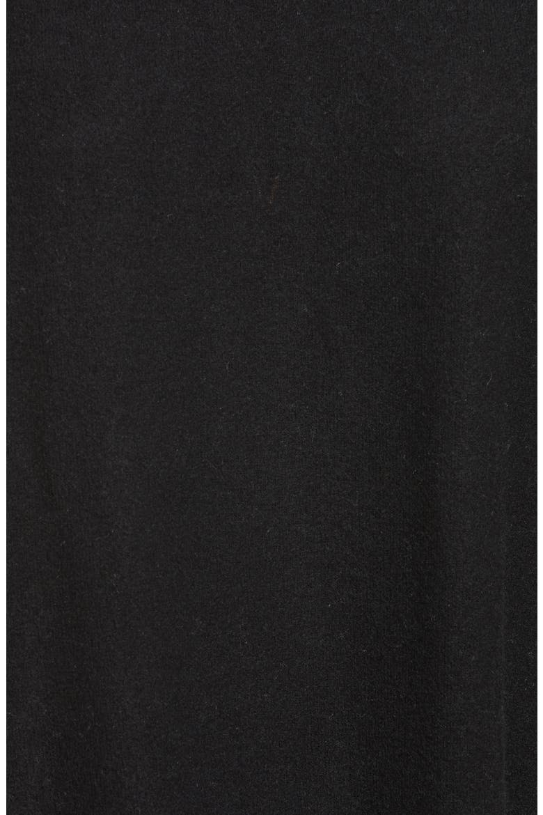Cozy Ribbed Inset Layered Tunic, Alternate, color, BLACK