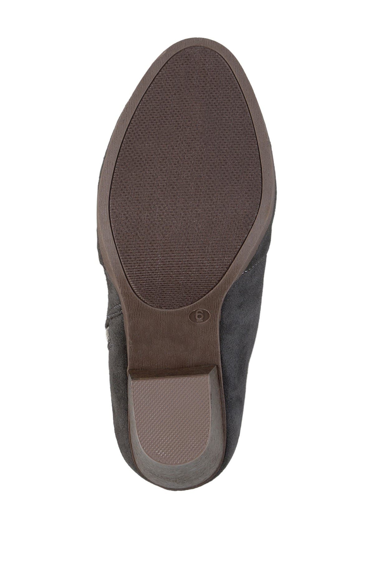 Journee Collection Link Round Toe Bootie, Alternate, color, Charcoal