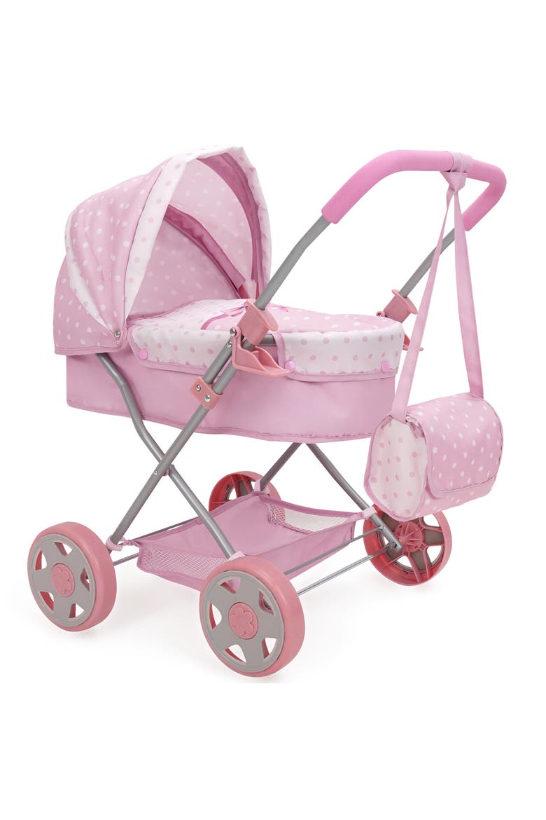 Bow Daisy Doll Pram Stroller, Main, color, Multicolored