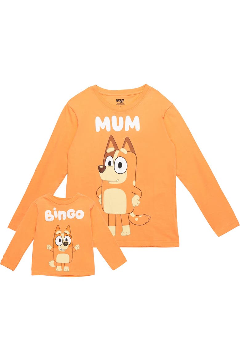 Long Sleeve Tee, Alternate, color, Bingo Bright Orange