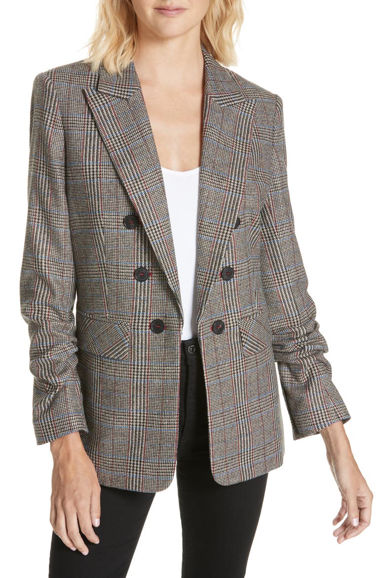 Beacon Check Dickey Jacket, Main, color, BEIGE MULTI