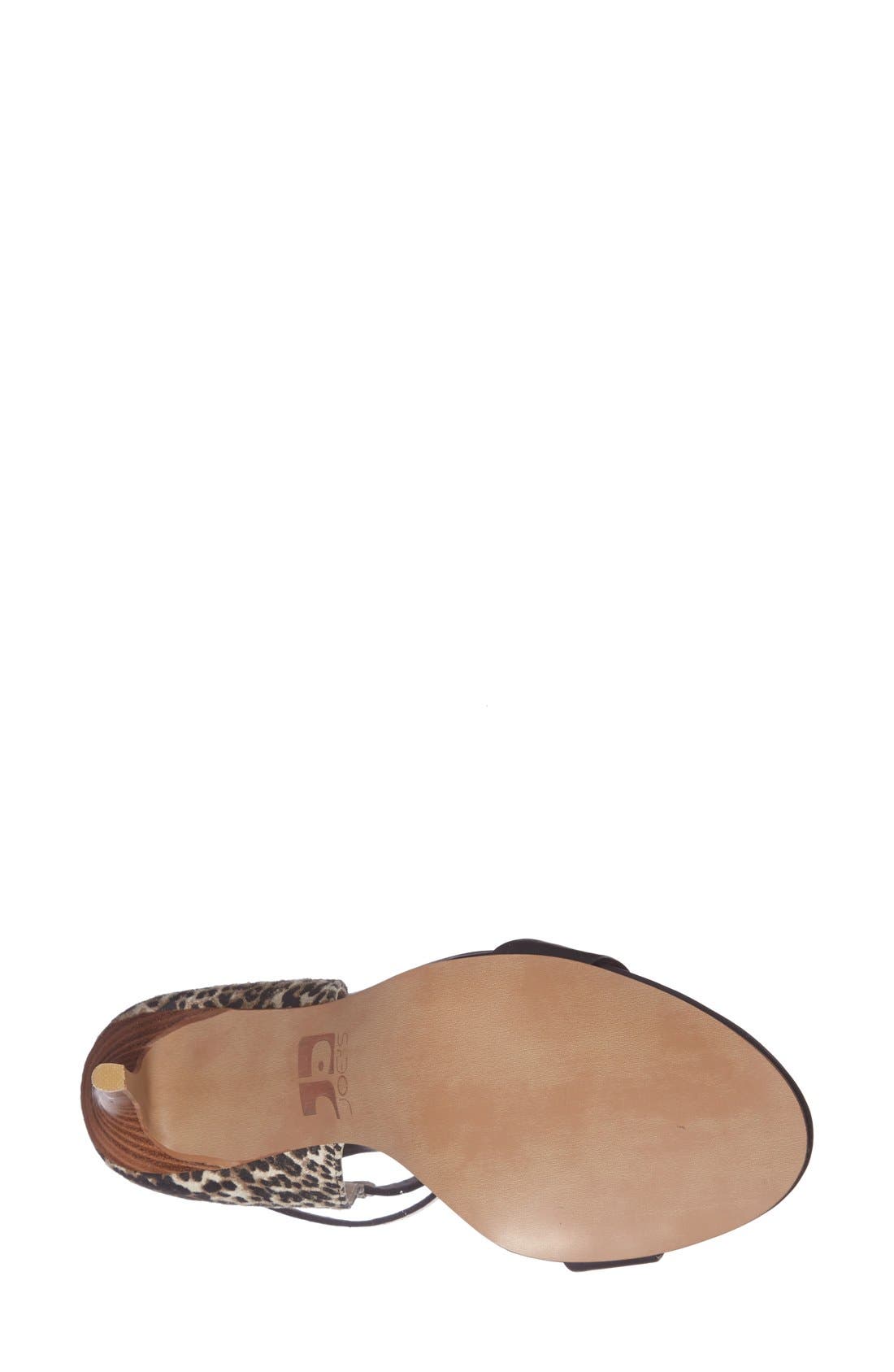 'Macee' Sandal, Alternate, color, LEOPARD/ BLACK