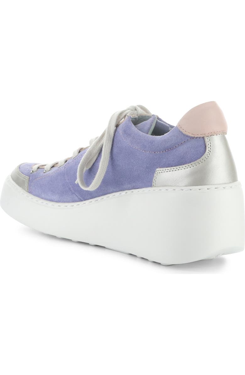 Fly London Dufy Platform Wedge Sneaker, Alternate, color, Silver/ Plpink/ Violet