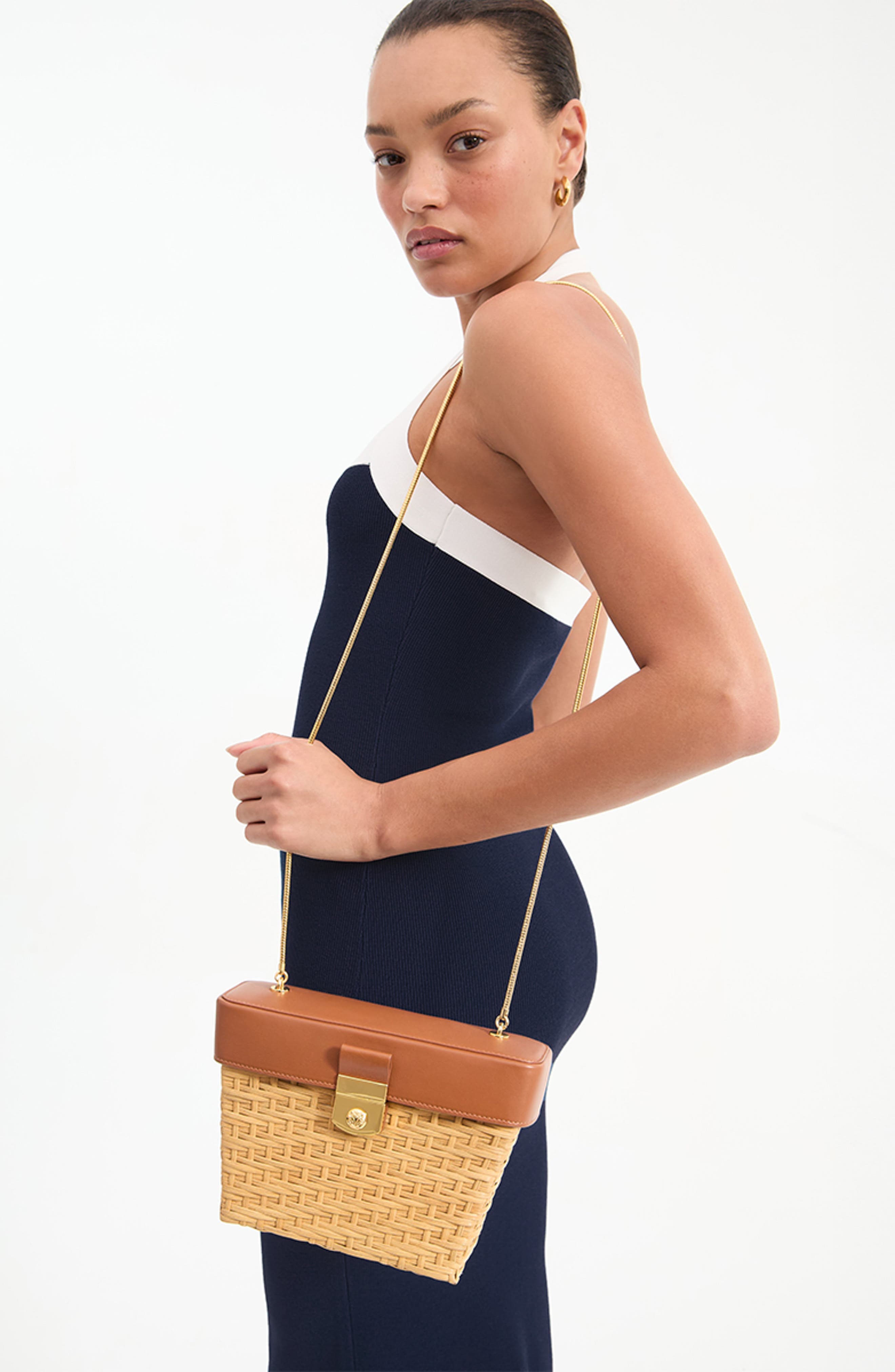 Veronica Beard Lock Rattan Box Bag (Women) | Nordstromrack