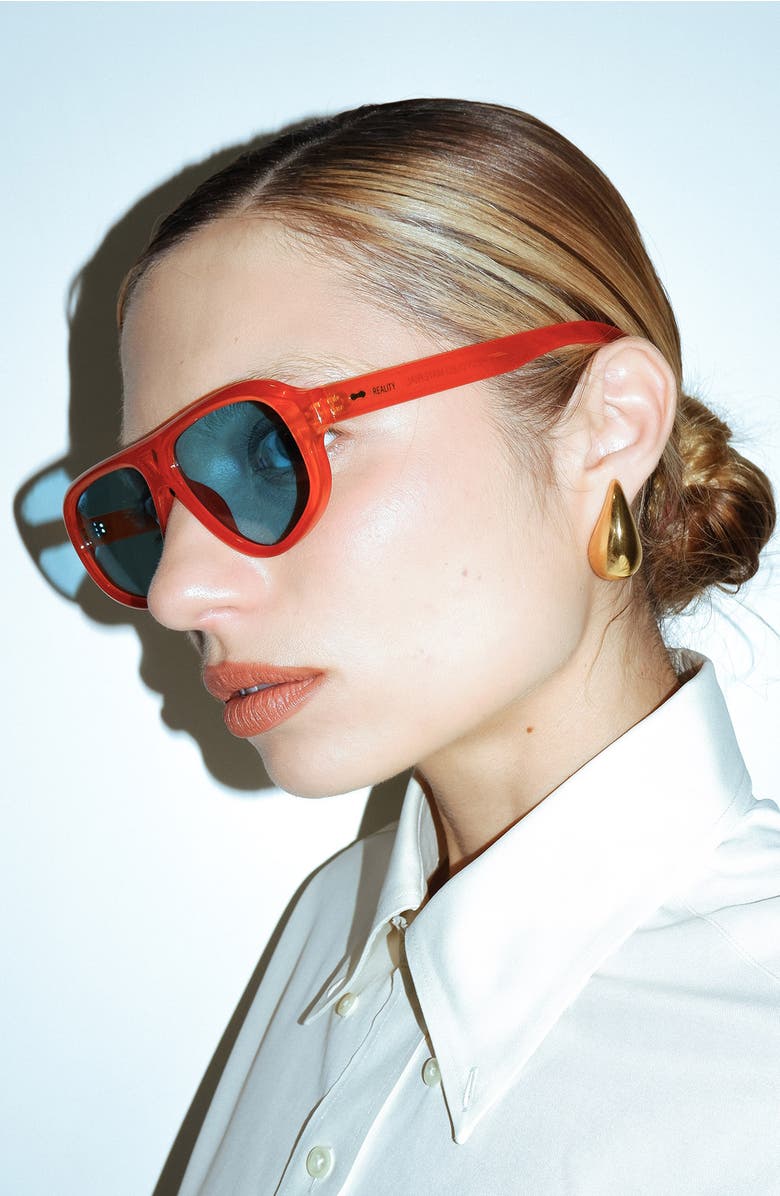 Reality Eyewear Ryder Sunglasses, Alternate, color, Ochre